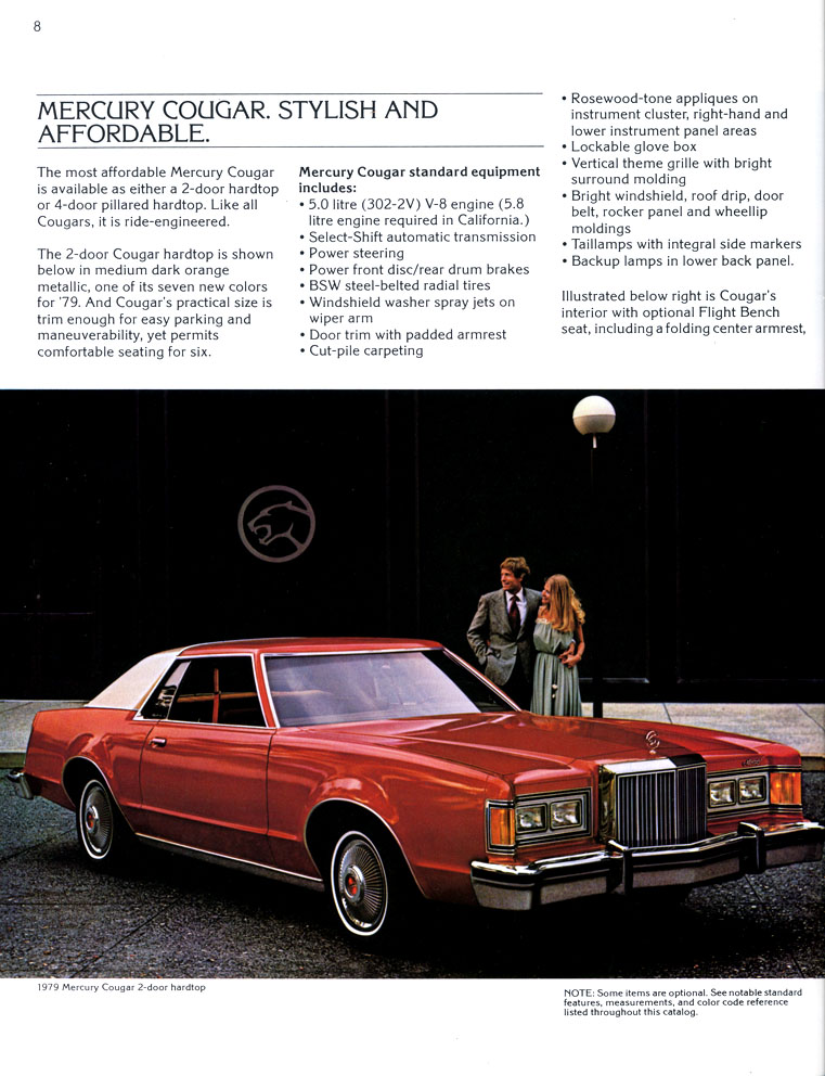 1979 Mercury Cougar Brochure Page 1